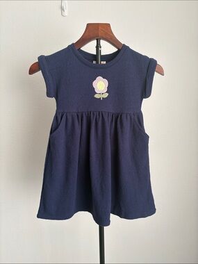 Cat & Jack Navy Tank Top with Pink and Yellow Flower